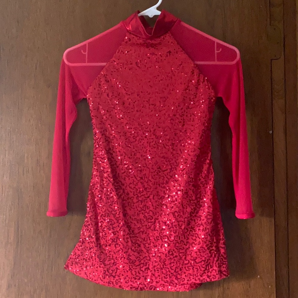 Red dance costume